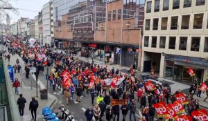 Manifestation contre la réforme des retraites à Lille - 16/02/2023