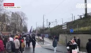 VIDÉO. Moins de monde dans les rues de Rennes, pour le 5e jour de manifestation contre les retraites
