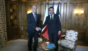 Conférence de Munich sur la sécurité: Emmanuel Macron rencontre son homologue tchèque