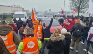 Manifestation contre la réforme des retraites à Compiègne le 11 février 2023