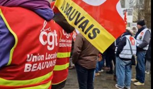 Manifestation à Beauvais contre la réforme des retraites, le 11 février 2023