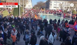 VIDEO. Plusieurs milliers de personnes mobilisées contre la réforme des retraites à Saint-Nazaire 