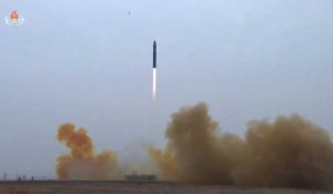 La télévision d'État nord-coréenne diffuse des images du tir d'un ICBM