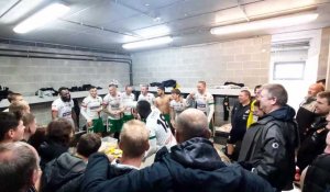 D3A:  les joueurs du Pays Vert fêtent leur succès contre le Crossing Schaerbeek (2-0)