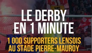 Le derby en 1 minute : 1000 supporters lensois en parcage au stade Pierre-Mauroy