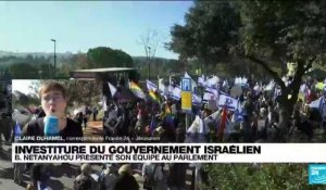 Israël : des manifestations près de la Knesset après l'investiture du gouvernement d'extrême droite