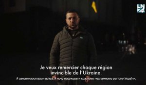 "Je vous admire tous", lance Volodymyr Zelensky aux Ukrainiens