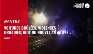 VIDÉO. Nuit du Nouvel an à Nantes : une trentaine de voitures incendiées et des violences urbaines