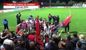 Coupe de France (32es de finale). La joie entre joueurs et supporters des Herbiers après la qualif’