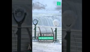 Aux États-Unis, les chutes du Niagara gèlent partiellement à cause du froid