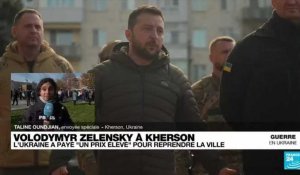 L'Ukraine a payé un "prix élevé" pour reprendre Kherson, dit Volodymyr Zelensky
