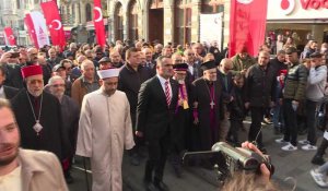 Istanbul: des représentants religieux et diplomatiques rendent hommage sur le site de l'explosion