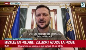 Frappe en Pologne: condoléances de Zelensky pour les victimes de la "Russie terroriste"