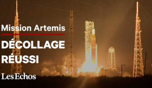 Les images du décollage de la méga-fusée de la NASA pour la mission Artemis