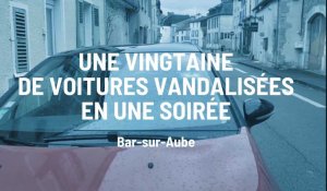 Bar-sur-Aube : une vingtaine de véhicules dégradés