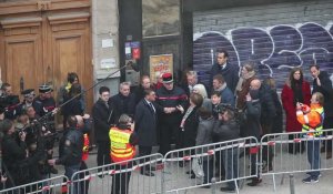 Effondrement immeuble à Lille - Visite du ministre Olivier Klein