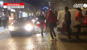 VIDÉO. À Saint-Brieuc, la joie des supporters du Maroc après la qualification en Coupe du monde