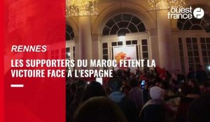 VIDÉO. À Rennes, les supporters du Maroc fêtent la victoire face à l'Espagne en Coupe du Monde