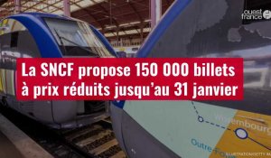 VIDÉO. La SNCF propose 150 000 billets à prix réduits jusqu’au 31 janvier