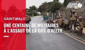 VIDEO. À Saint-Malo, une centaine de militaires à l’assaut d’Aleth pour aguerrir les élèves officiers