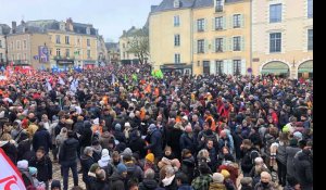 VIDÉO. Réforme des retraites : entre 7 200 et 8 500 manifestants à Laval