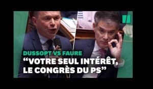Olivier Dussopt vs Olivier Faure : à l’Assemblée, le congrès du PS se mêle aux retraites