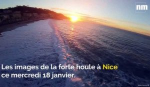 Les images de la forte houle à Nice