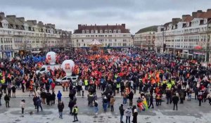 Manifestation à Beauvais contre la réforme des retraites