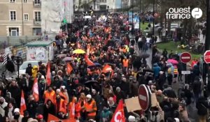 VIDÉO. Réforme des retraites : une manifestation record à Nantes