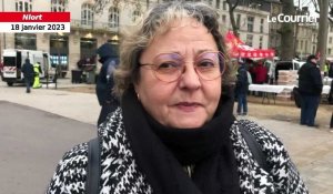 VIDÉO. Réforme des retraites : Francette, 57 ans, dans le cortège des manifestants à Niort 