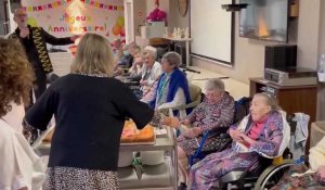 Denise Barbry fête ses 102 ans à l'EHPAD Abbé Lefrançois à Steenwerck