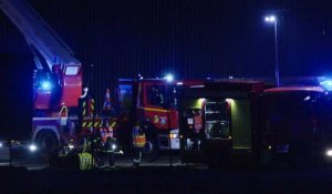 Incendie près de Rouen: les pompiers toujours en intervention