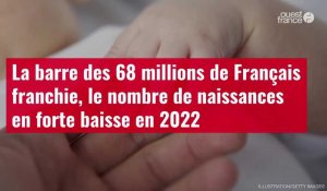 VIDÉO. La barre des 68 millions de Français franchie, le nombre de naissances en forte baisse en 2022