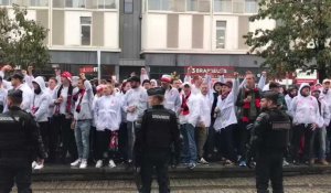 VIDÉO. Les trams bondés de centaines de supporters allemands pour se rendre au match FC Nantes - Fribourg