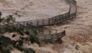 Fortes pluies: les chutes d'Iguazu enregistrent un débit dix fois supérieur à la normale