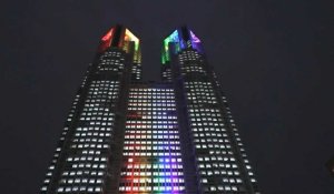 Unions de même sexe : un immeuble de Tokyo s'illumine aux couleurs de l'arc-en-ciel