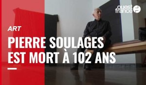 VIDÉO. Le peintre français Pierre Soulages, célèbre pour ses « Outrenoirs », nous a quittés