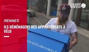 VIDÉO. À Rennes, ils déménagent des appartements à vélo