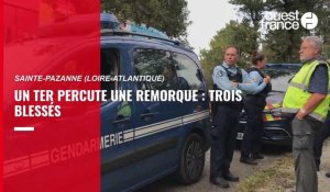 VIDEO. En Loire-Atlantique, un TER percute une remorque : trois blessés