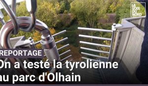 Pas-de-Calais: on a testé la tyrolienne du belvédère du parc d'Olhain