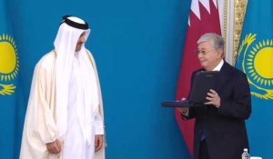 Le président du Kazakhstan rencontre l'émir du Qatar