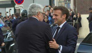 Macron arrive à la Grande Mosquée de Paris pour commémorer son centenaire