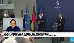 Emmanuel Macron reçoit Olaf Scholz à l'Elysée : "Deux modèles très différents qui s'opposent"