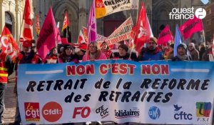 VIDEO. Grève du 7 février. 1850 manifestants à Lisieux contre la réforme des retraites