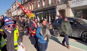 Troisième manifestation contre la réforme des retraites à Romilly-sur-Seine