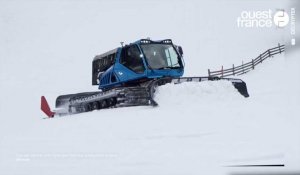 VIDEO. Sur les pistes de ski, des dameuses électriques ou à l'hydrogène