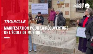 VIDÉO. De Trouville à Deauville, une manifestation pour la réouverture de l'école de musique intercommunale
