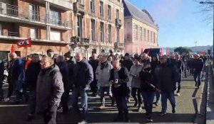 Manifestation à Dieppe mardi 7 février, contre la réforme des retraites