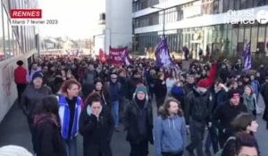 VIDÉO. Plusieurs milliers de manifestants à Rennes contre la réforme des retraites