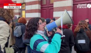 VIDEO. Blocus de lycéens devant l’établissement Guist’Hau à Nantes